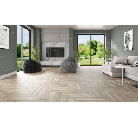 Кварц-виниловая плитка Alpine Floor Дуб Натуральный Отбеленный ECO 19-5