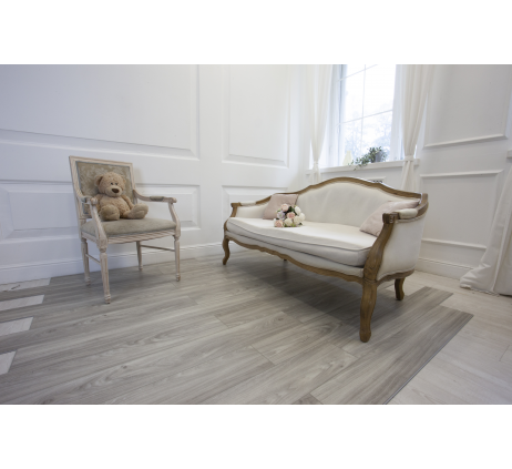 Кварцвиниловый SPC ламинат Damy Floor Family Дуб дымчатый 001-1